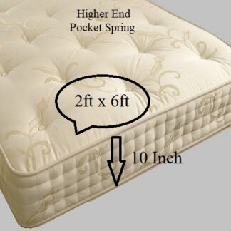 1000 pocket spring mattress 2ft x 6ft