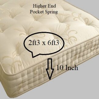 Static Caravan Single 2ft3 x 6ft3 1000 Pocket Spring Mattress