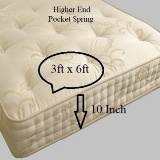 Single Static Caravan Mattress 3ft x 6ft 1000 Pocket Sprung