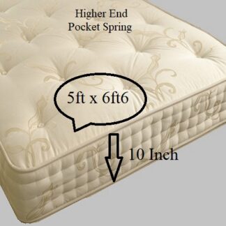 King Size Static Caravan Mattress 5ft x 6ft6 1000 Pocket Sprung