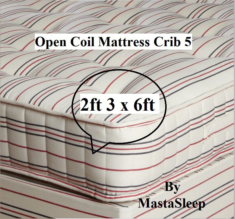 2ft 3 x 6ft mattress Crib 5 FR for static caravan hire fleet