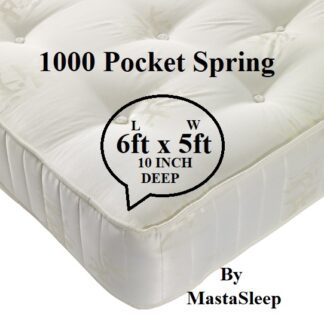 6ft x 5ft mattress 1000 Pocket Spring for static caravans